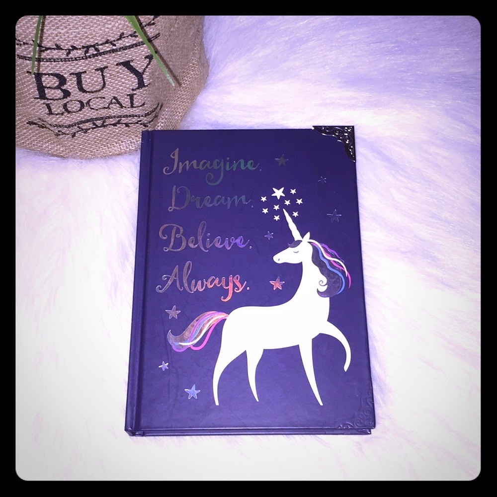 Unicorn imagine dream and believe journal 📓